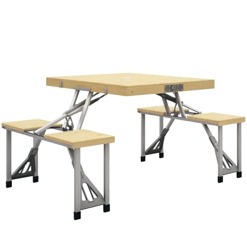 Mesa Maleta Outsunny de madera