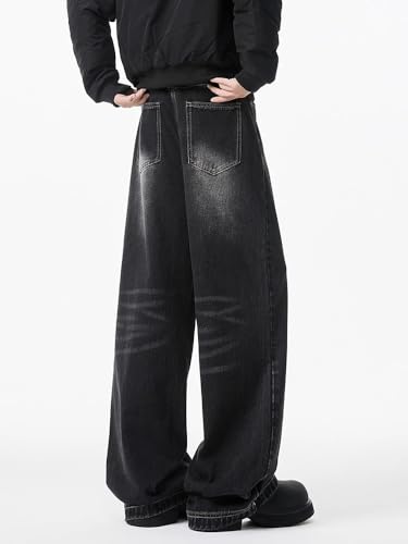 Men's Vintage Jeans Spring Summer Autumn Loose Straight Pants2