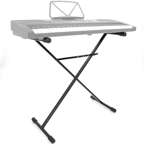 BoomToneDJ KS 1 Stand Clavier, en Métal, Noir - Les Beatles, Paul McCartney, John Lennon, RIngo Starr, George Harrison BoomToneDJ KS 1 Stand Clavier, en Métal, Noir – Image 3
