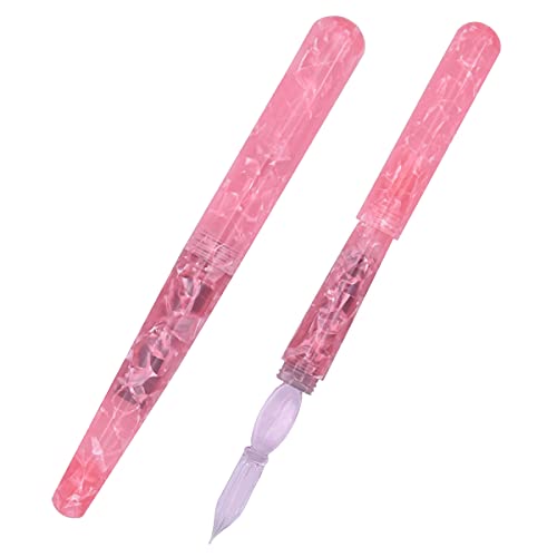 Sipliv 644831372 Resin Calligraphy Pen Dip Pen Glass Pen Nib Pocket-Size Travel Short Gift Pen thumb #1