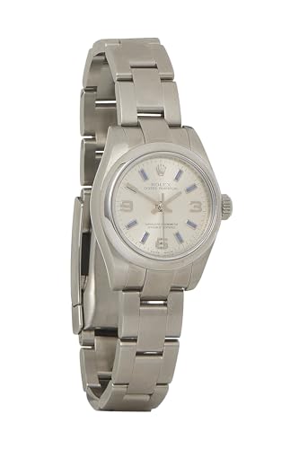 Pre-Loved Rolex White Roman Oyster Perpetual 24mm 76080, White