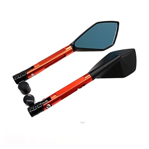 Espejos retrovisores de motocicleta universales 8mm 10mm ER 6F 6N color naranja