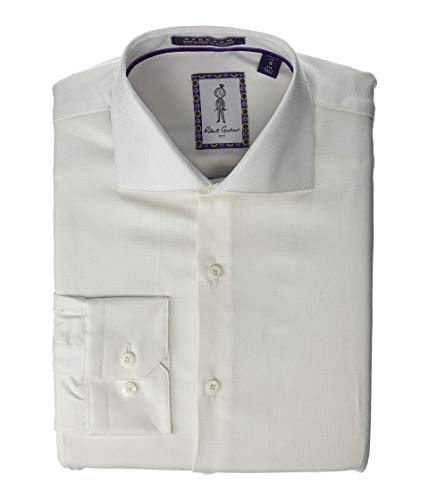 Robert Graham Roscoe Long Sleeve Dress Shirt White 15.5 (MD)