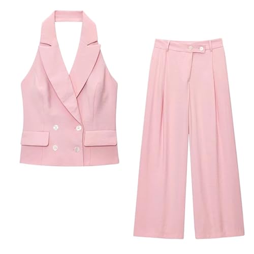 Ensemble pantalon et haut femme pour vacances et voyages d'été style streetwear