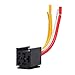 EHDIS 4-Pin Car Truck Motor Heavy Duty 80A 12V On/Off Normally Open SPST Relay Socket Plug With Harness - 4 Wire Automotive Model JD2912-1H-12VDC 80A 14VDC, Pack of 2