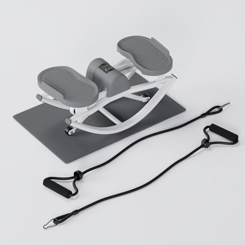 Image of The Rock Stepper - Side to Side Rocking Stepper Machine for Home Workouts - Low Impact Indoor Cardio Leg Glute and Core Training - Quiet Compact Step Rocker Exercise Equipment