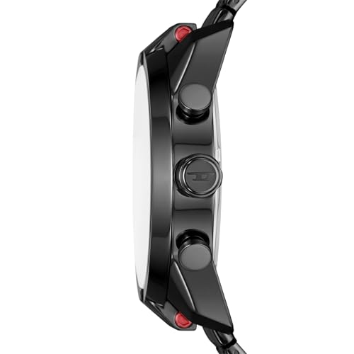 Diesel Stainless Steel Split Analog Black Dial Men Watch-Dz4589, Black Band - Image 2