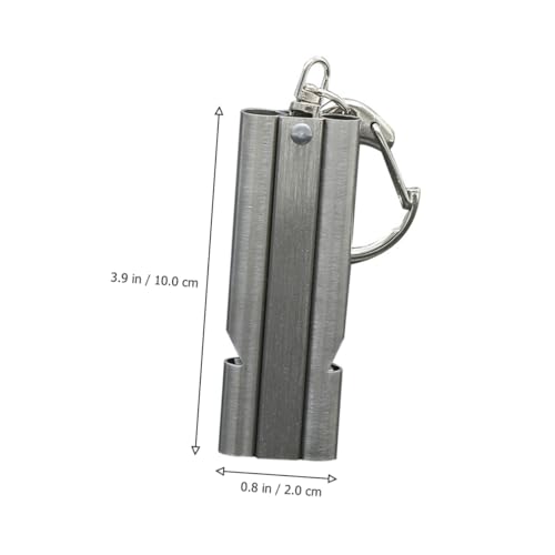 Silbato GANAZONO de acero inoxidable para entrenamiento y emergencias miniatura 2
