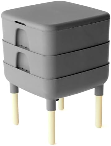 The Essential Living Worms Composter (Grey)