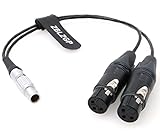 ZBLZGP Audio-Eingangskabel, 10-polig auf Dual-3-polige XLR-Buchse für Atomos Shogun Flammen-Monitor-Recorder (gerades Steckerkabel)