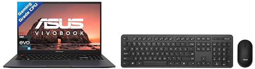 Image of ASUS Vivobook S 15 2022, Intel Core EVO i5-12500H 12th Gen, 15.6 inch inch (39.62 cms) FHD, (16GB RAM /512GB SSD), K3502ZA-KJ542WS + ASUS CW100 (Keyboard & Mouse Set)