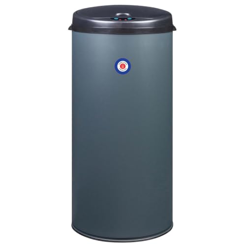 ROSSIGNOL Poubelle de cuisine, Poubelle automatique, Poubelle 45L, Fabrication française, Poubelle à ouverture automatique, Collerette support sac SENSITIVE
