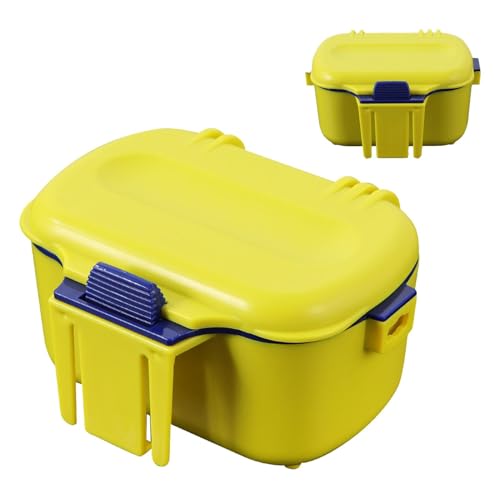 Tackle Box Container - Insulated Fishing Bait Container | Fishing Live Bait Box | Worm Bait Station Holder Case | Waterproof Live Bait Bucket Storage Container With Lanyard For Small Fishing Live Bait