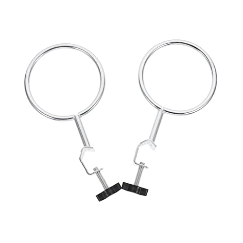 CIYODO 2pcs Ring Stand Clamps Sturdy Retort Ring Support for Laboratory Supplies