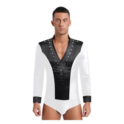 Camiseta de Baile Latino para Hombre Ajuste Elástico para Patinaje y Salón 2