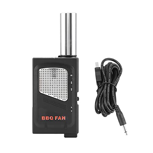 Tissting Soplador de Aire de Barbacoa Eléctrico de Mano, Mini Soplador de Aire de Cocina Portátil para Barbacoa, Picnic, Camping, Chimenea, Accesorios, Herramientas