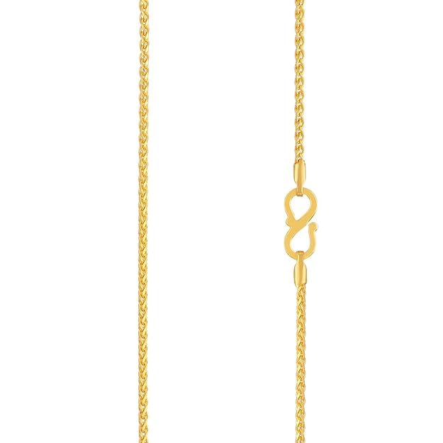 Image of Malabar Gold and Diamonds BIS Hallmark (750) 18K Yellow Gold Chain for Women
