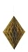 Diamond Tissue Paper Decoration, 14", Gold