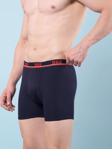 Image of RKG Men's Cotton Trunks Soft & Breathable Innerwear | Comfortable Stretch Fit Everyday Underwear | Durable Elastic Waistband | from Dollar Brand
