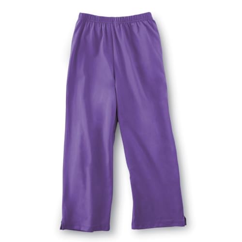 Collections Etc Elastic Waist Comfortable Cropped...