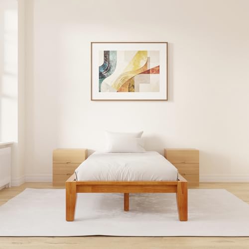 Brintavo 3ft Wooden Single Platform Bed Frame - Japanese Joi