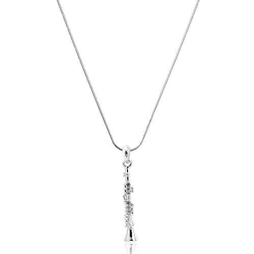 ESPY Silver Plated Woodwinds Musical Instrument Necklace2