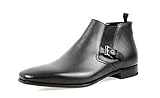 Hochwertiges Saffiano-Leder Prada Herren Schwarz Saffiano Leder Stiefelette 2TB023 053 F0002 44.5 EU/UK 10.5