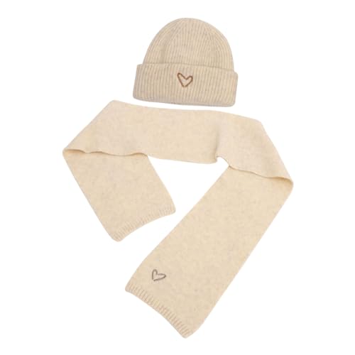 Gorro y bufanda cómodos para los juegos en el parque en invierno