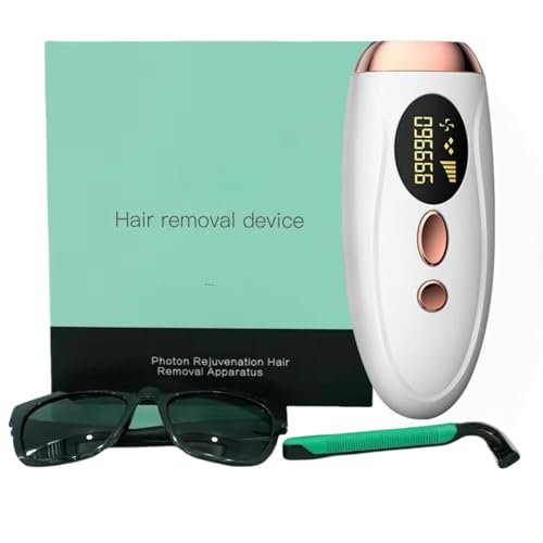 Depiladora Láser IPL con Función de Enfriamiento, 999.999 Flashes, 5 Niveles de Energía y 2 Modos, Depilación Luz Pulsada Indolora para Mujeres y Hombres, Cara, Cuerpo, Axilas, Bikini