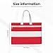 Austrian Flag Print Canvas Document Bag With Zipper File Tote Bag Handbag Briefcase For Office Travel