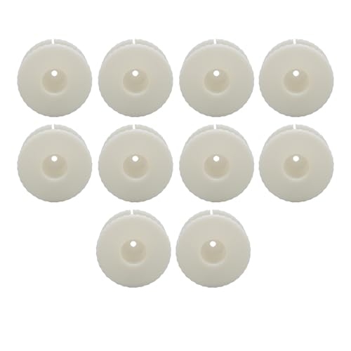 10 Pcs Speaker Inductor Coil Frame Plastic Round Bobbin Crossover Wire Coil Spools Assembly Kit for Internal Speaker Parts