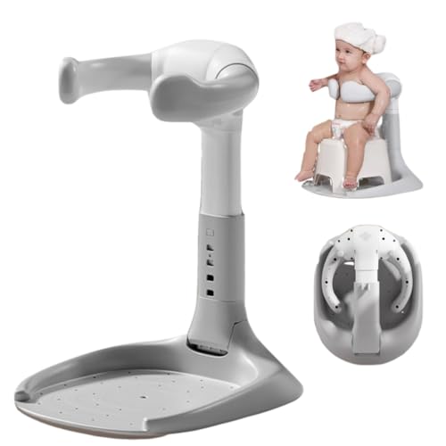 Image of Adjustable Height Baby Bath Stand for Toddlers 8-36M, Foldable Shower Support with Non-Slip Base, Support for Standing Shower，Portable Bathtub Holder