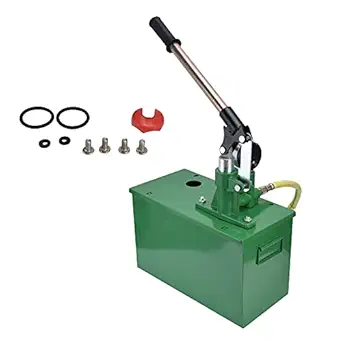 KTM Healthcare Manual Pressure Tester, 40KG Test Pump 32ml 40kg/cm2 with Pointer Pressures Gauge for Chemical Industry