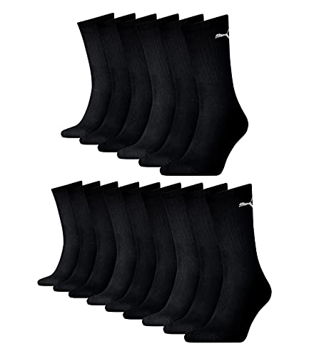 Socks PUMA sport tennis lot de 15 chaussettes unisexes noires taille 43-46