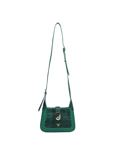 Image of Da Milano Women's Leather Sling Bag - Green