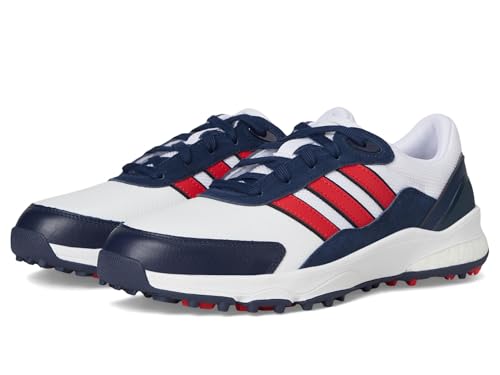 adidas Men's SW 5540 Spikeless Shoes, Footwear White/Pure Ruby/Collegiate Navy, 7