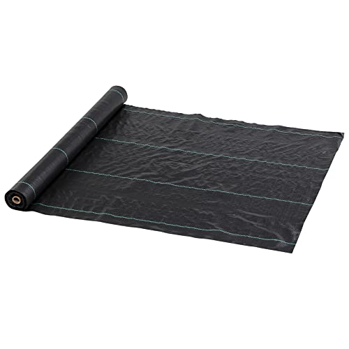 Outsunny Malla Antihierbas 1x100 m Geotextil Negra