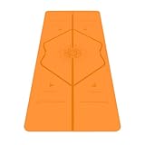 Liforme Tappetino da Yoga Happiness - Miglior Tappeto Yoga Eco-Sostenibile, Antiscivolo con Esclusivo Sistema con Indicatori di Allineamento - Aderenza Perfetta e Biodegradabile - Edizione Speciale