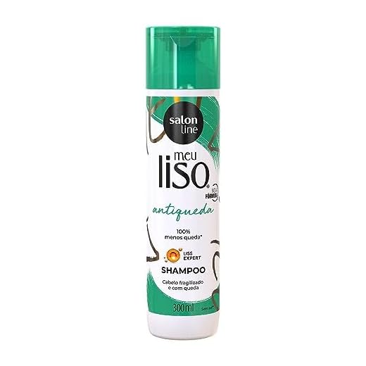 Salon Line, Shampoo, Meu Liso, Antiqueda, Vegano - Para Cabelos Lisos Naturais, Alisados ou Relaxados, 300 ml