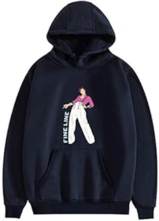 QSMGRBGZ Casual Hooded Sweatshirt,fashion Harry Style Printing Streetwear,Autumn/Winter Plus cashmere Long Sleeve Hip Hop Hoodie Pullover,unisex,Black,L
