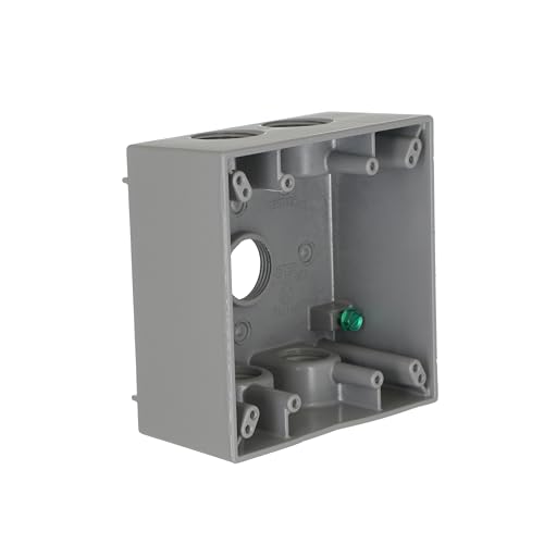 Hubbell Outdoor Lighting-Bell 5345-0 2 Gang Gray Outdoor Box, 5-3/4-Inch