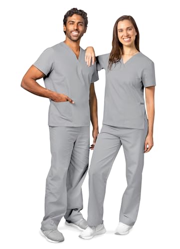 Adar Universal Tenue Médicale Unisexe - Ensemble avec Cordon - 701 - Silver Gray - XXS – vue 5
