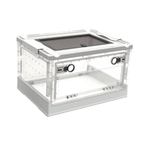 Terrarium d'élevage polyvalent pliable blanc S avec boîte ventilée transparente - 7