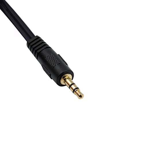 Coiled 3.5mm to 2RCA Y Splitter Cable, Spring Dual RCA Male to 3.5mm Male Headphone Jack Stereo Adapter Cable - Image 2