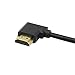 SinLoon Gold Plated High Speed 90 Angle Right HDMI Male to Left HDMI Male Adapter Cable Supports Ethernet, 3D and Audio Return (0.3M 2Pack LL-LL)