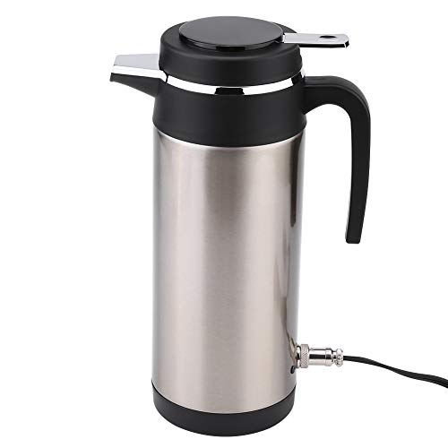 Wasserkocher 1000ML 12V Auto Edelstahl Elektrischer WasserkocherTravel Thermoskanne Heizung Wasserflasche Autozubehör wasserkocher 12 volt auto