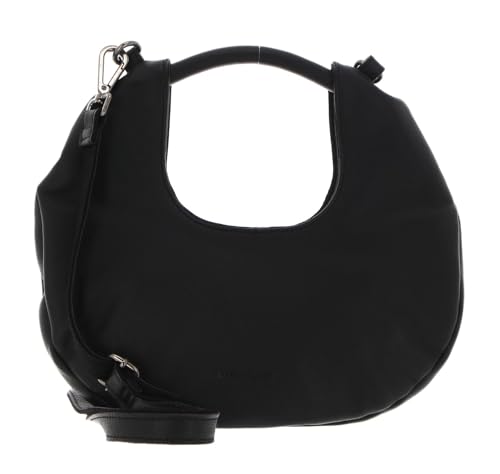 FREDsBRUDER Hibicy Medium Hobo bolso hobo mediano de cuero negro con asa reforzada