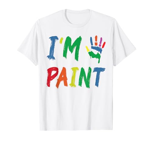 I Heart Love To Finger Paint I'm Paint Carino San Valentino Maglietta