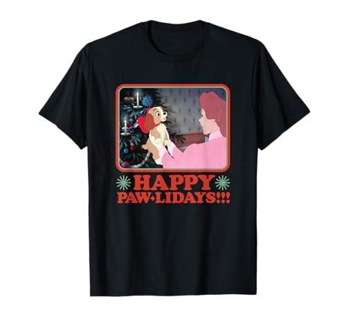 T-shirt Disney Lady and The Tramp cadeau de Noël original pour femme