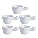 TOYANDONA Keramik Milchtopf mit Griff Klein 5 Stück Milchkanne...